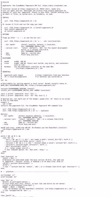 Screenshot of paperwork.sh