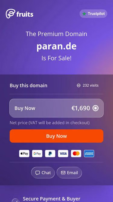 Screenshot of paran.de