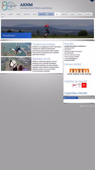Screenshot of parasport.cz