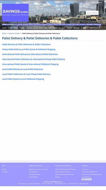 Screenshot of parcel.london
