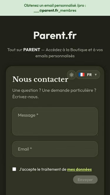 Screenshot of parent.fr