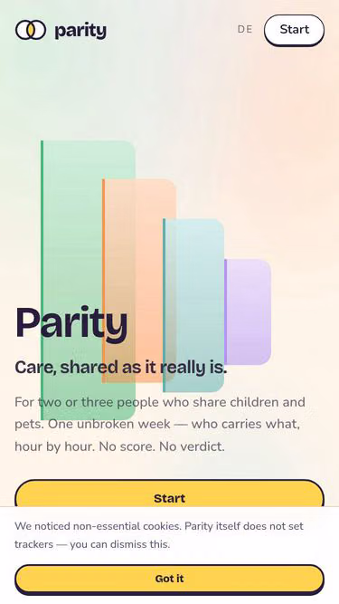 Screenshot of parity.family