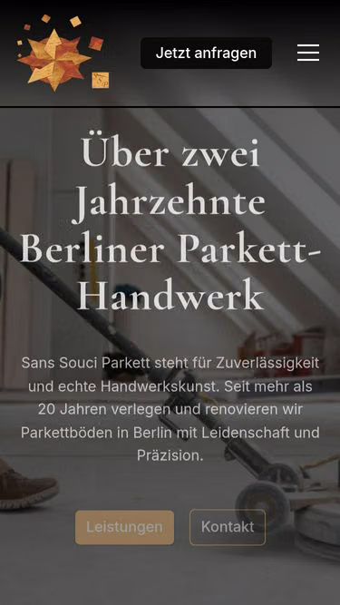 Screenshot of parkett.berlin
