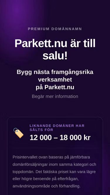 Screenshot of parkett.nu