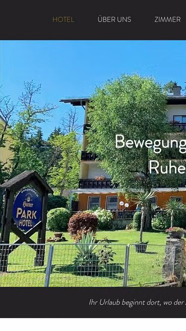 Screenshot of parkhotel.at