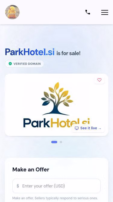 Screenshot of parkhotel.si