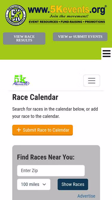 Screenshot of parks.events