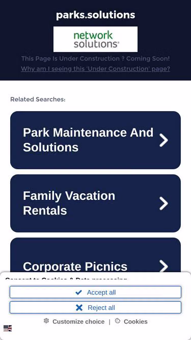 Screenshot of parks.solutions