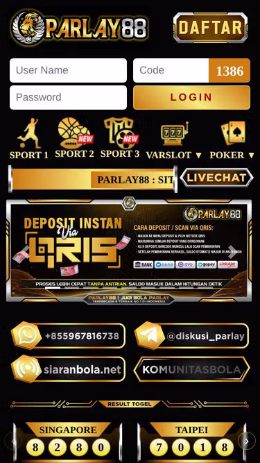 Screenshot of parlay88.rent