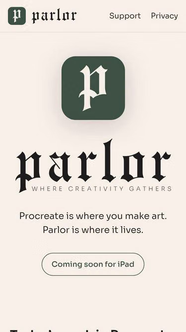 Screenshot of parlor.group