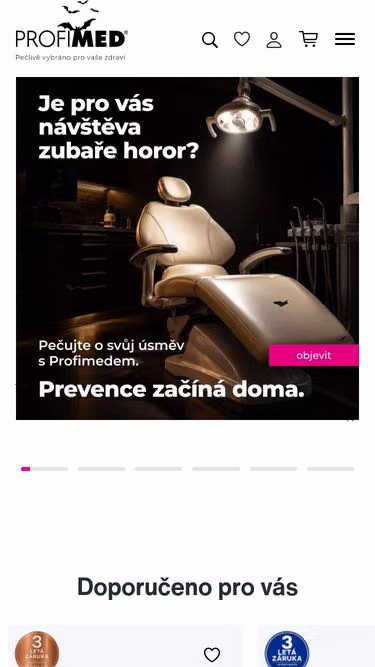 Screenshot of paro.cz