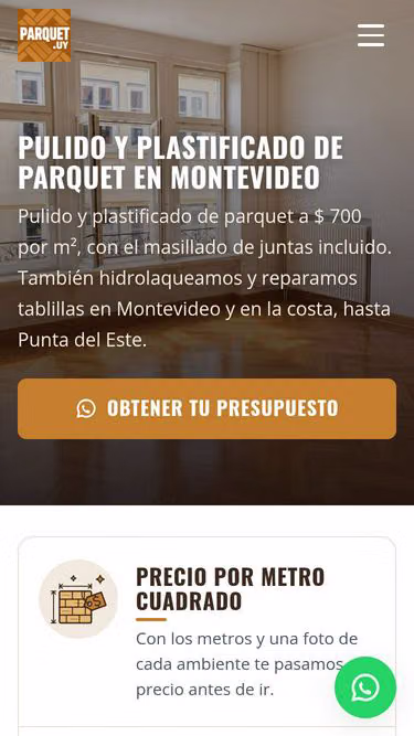 Screenshot of parquet.uy