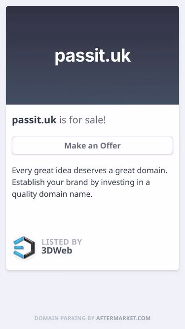 Screenshot of passit.uk