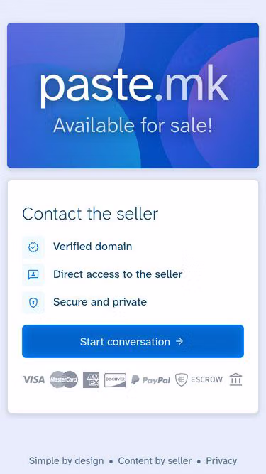 Screenshot of paste.mk