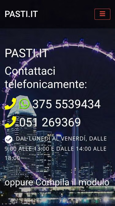Screenshot of pasti.it