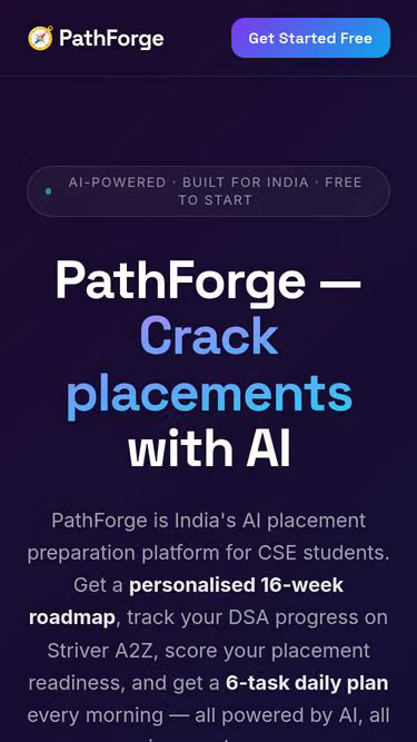 Screenshot of pathforge.online