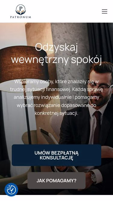 Screenshot of patronum.pl