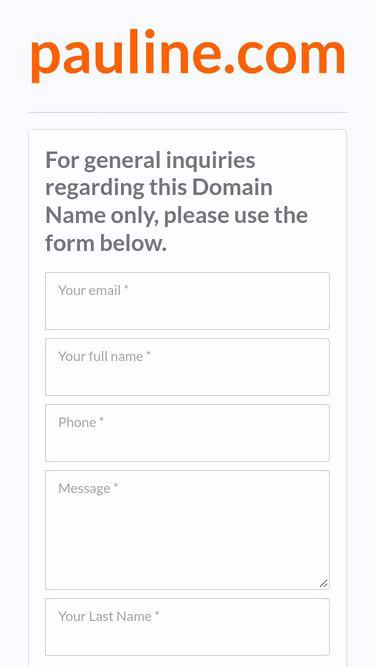Screenshot of pauline.com
