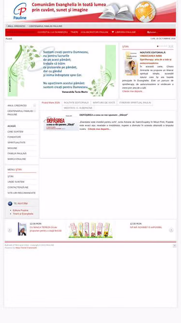 Screenshot of pauline.ro