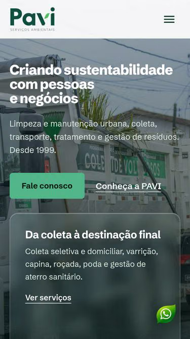 Screenshot of pavi.com.br