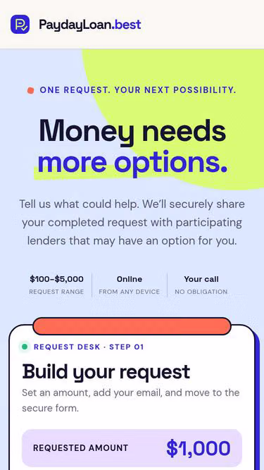 Screenshot of paydayloan.best