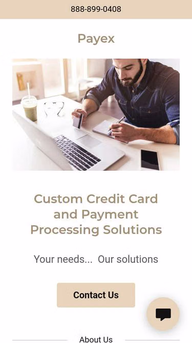 Screenshot of payex.ca