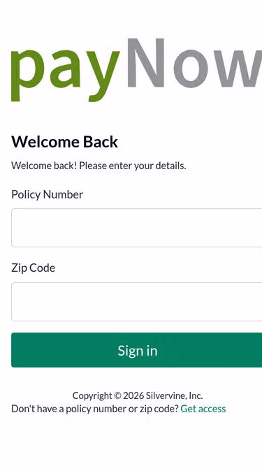 Screenshot of paynow.page