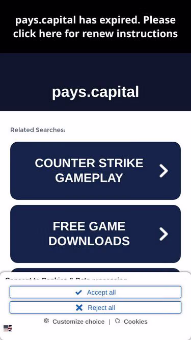 Screenshot of pays.capital