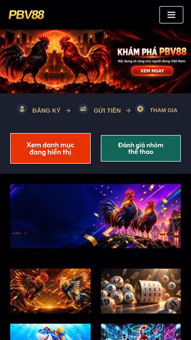 Screenshot of pbv88.bet