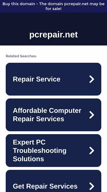 Screenshot of pcrepair.net