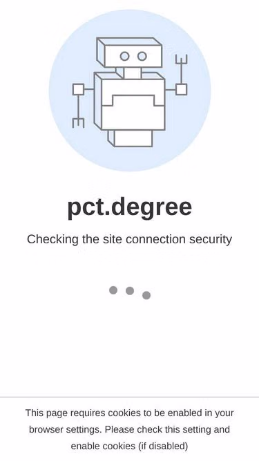 Screenshot of pct.degree