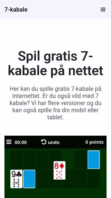 Screenshot of pct.dk
