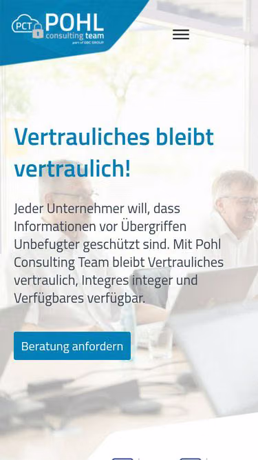 Screenshot of pct.eu