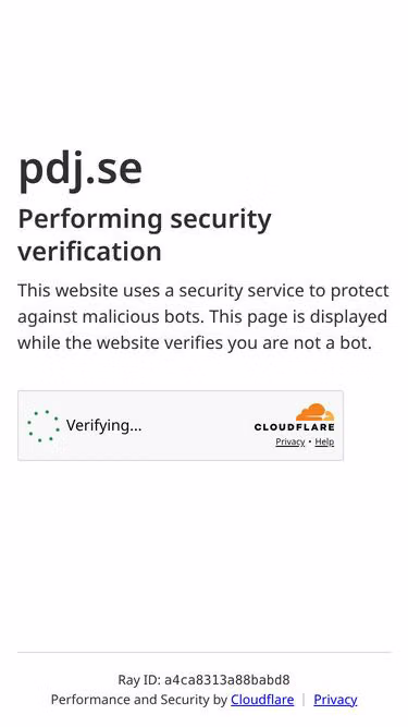 Screenshot of pdj.se