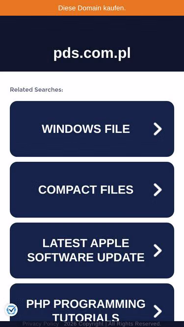 Screenshot of pds.com.pl