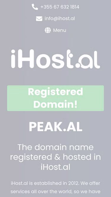 Screenshot of peak.al