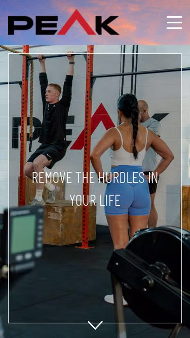 Screenshot of peakfitness.mu