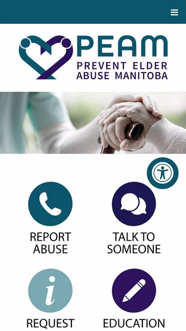 Screenshot of peam.ca