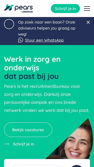 Screenshot of pears.nl