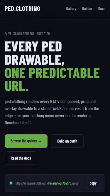 Screenshot of ped.clothing