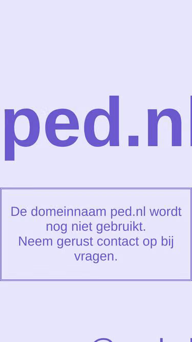Screenshot of ped.nl