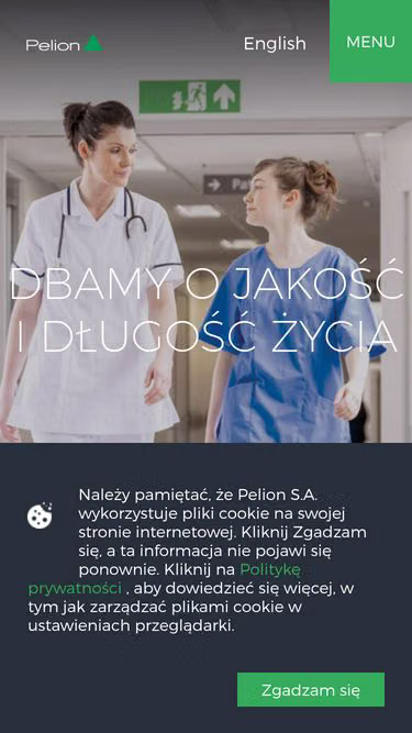Screenshot of pelion.eu
