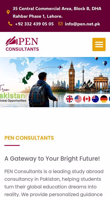 Screenshot of pen.net.pk