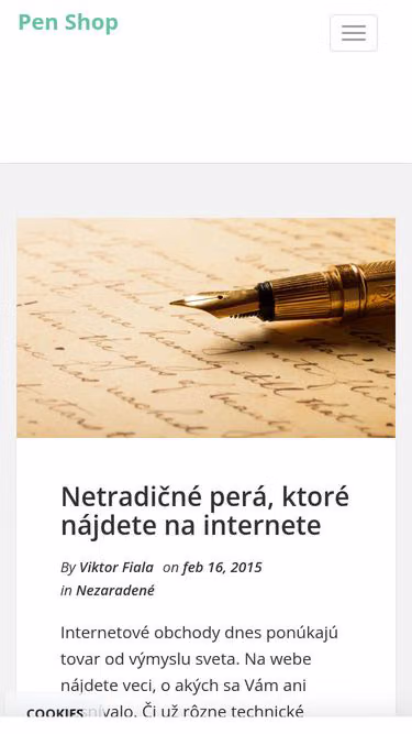 Screenshot of pen.sk
