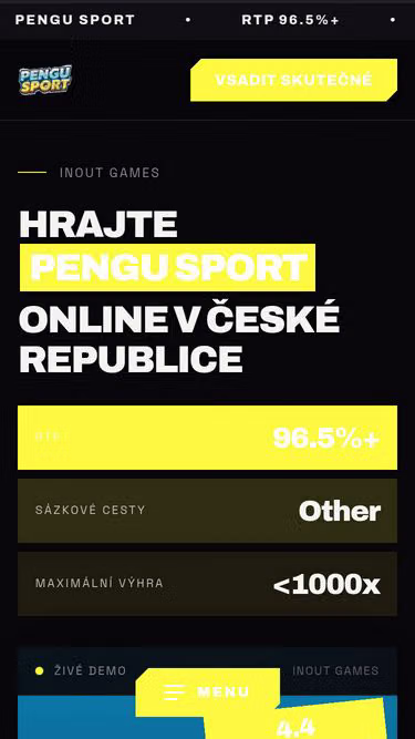 Screenshot of pengusport.cz