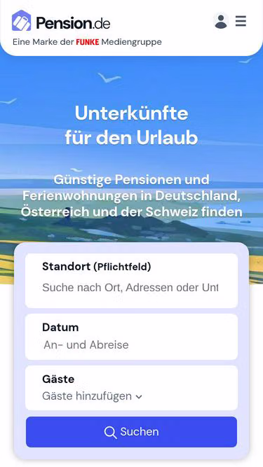 Screenshot of pension.de
