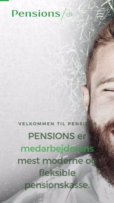Screenshot of pensions.dk