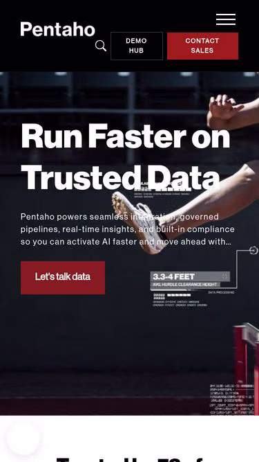Screenshot of pentaho.org