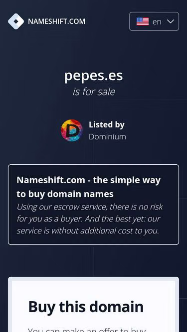 Screenshot of pepes.es
