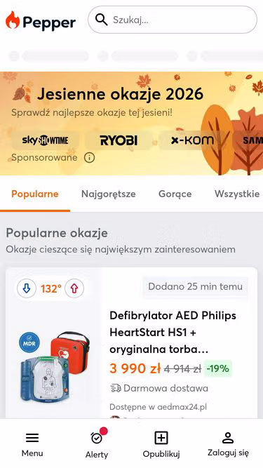 Screenshot of pepper.com.pl